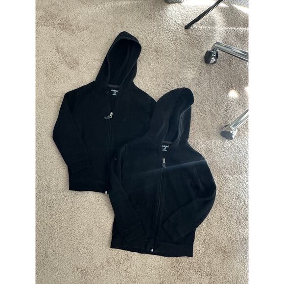Cat and Jack black zip up hoodies bundle of 2, size small 6/7 - Picture 6 of 6